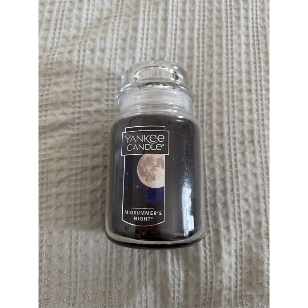 Yankee Candle Large Jar Candle Midsummer's Night Black 22oz NEW